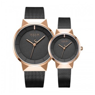 Đồng hồ đôi nam nữ julius ja-1104e dây thép