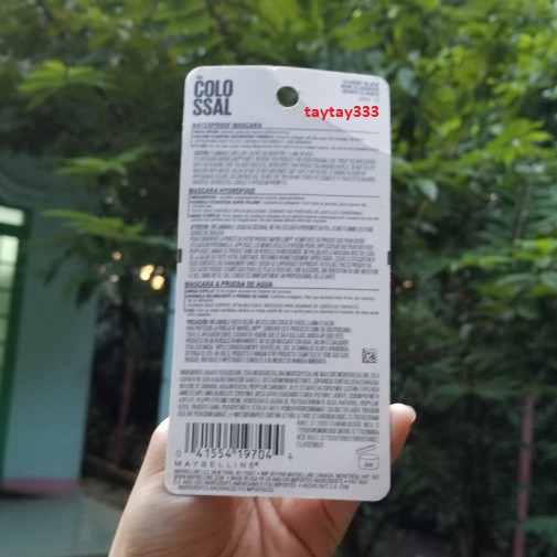 Mascara Dưỡng Mi Collagen Dày Mi gấp 10 lần Maybelline New York Colossal Waterproof 9.2ml | BigBuy360 - bigbuy360.vn