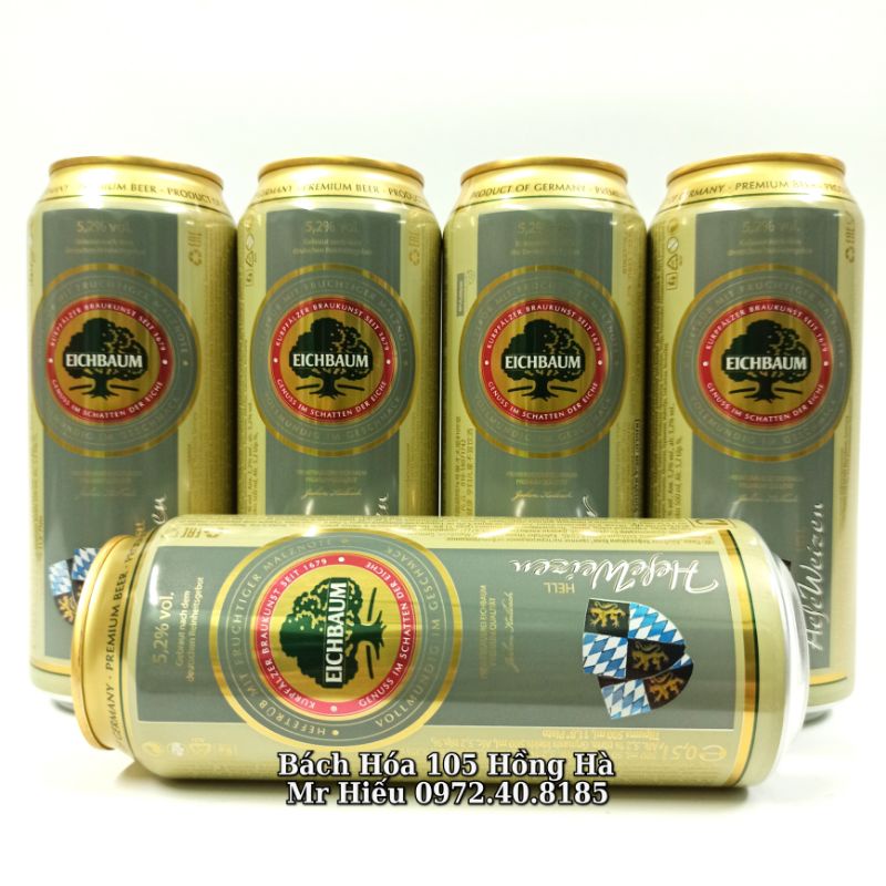 [Hỏa tốc] Bia cây sồi Eichbaum WheatBeer 5,2% thùng 24 lon