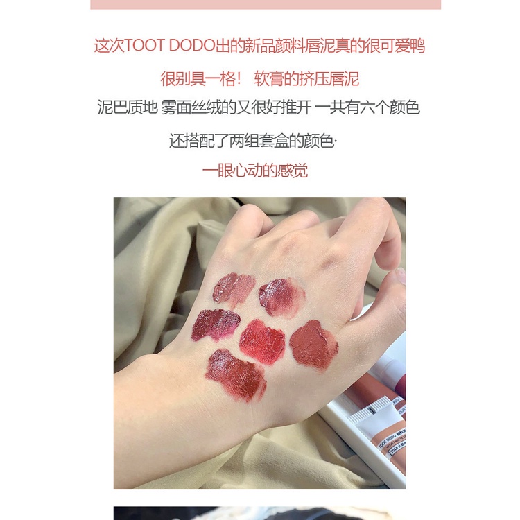 Toot Dodo Son Môi Bùn Nhung Lì Nhiều Màu Sắc Tùy Chọn
