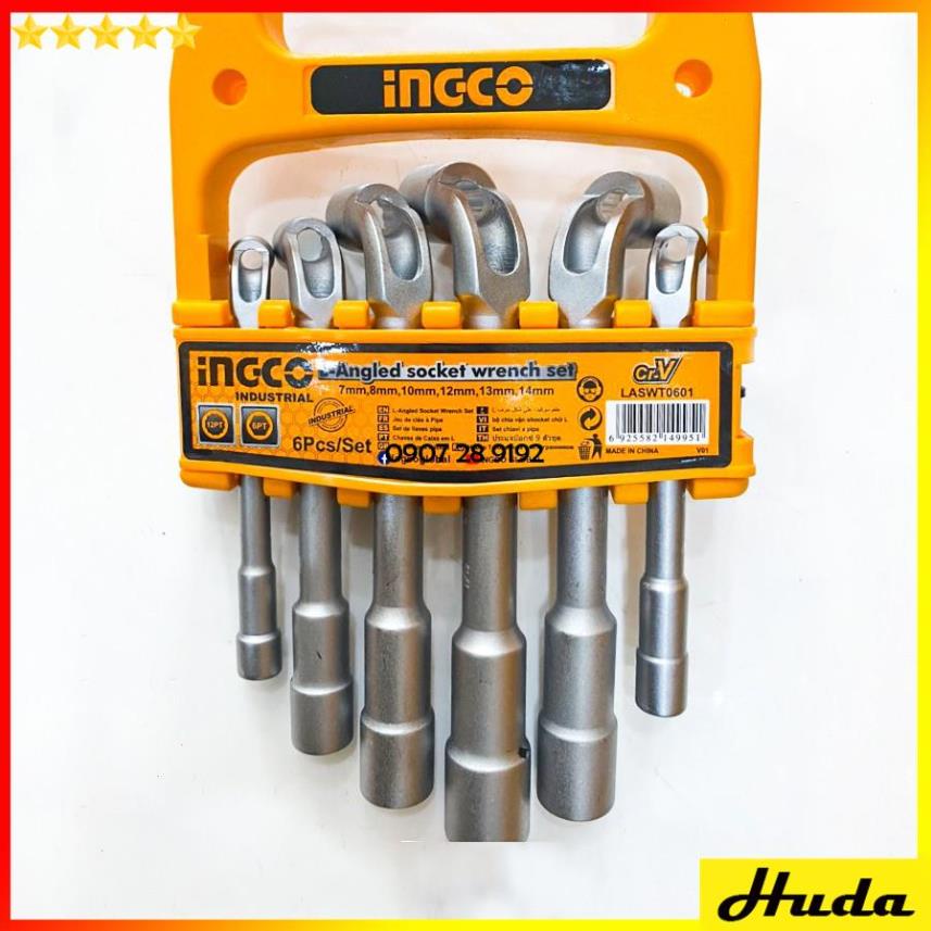 Bộ 6-9 chìa vặn góc L 7-19mm đa năng Total Ingco Bộ điếu chữ L  chìa vặn thép Cr-V chắc chắn 1234
