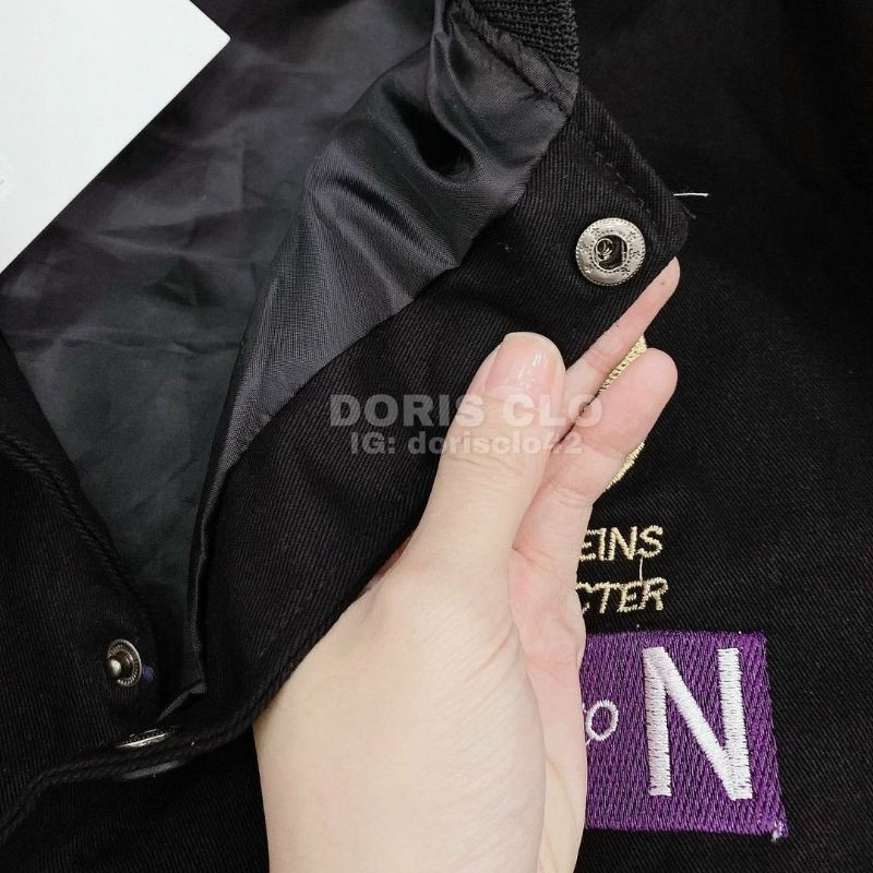 Áo khoác cardigan nút bấm unisex chất liệu nỉ ngoại cao cấp.thêu hoạ tiết viền cổ và tay form rộng kiểu bomber cực đẹp