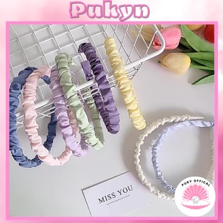Bờm tóc vải nhún lụa satin phong cách hàn quốc băng đô vintage nữ tính BĐ PUKYN