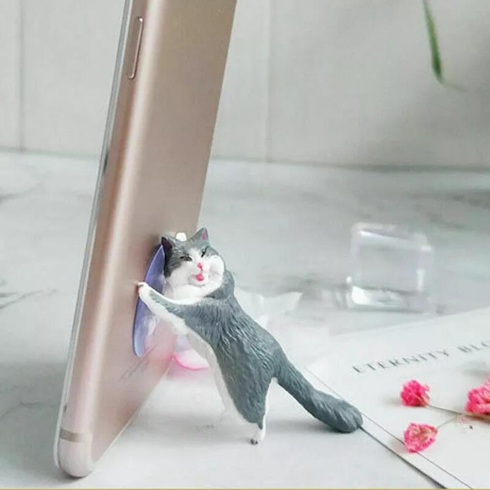 AUGUSTINA XIAOMI Giá Đỡ Điện Thoại / Máy Tính Bảng Hình Mèo Có Giác Hút Để Bàn