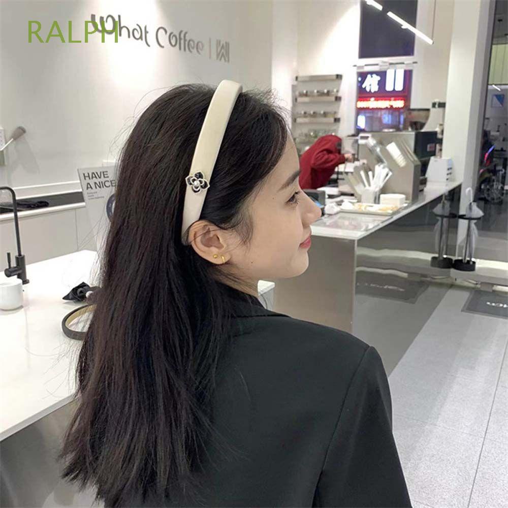 Băng đô cài tóc rửa mặt Bằng Xốp Họa Tiết Hoa Trà Dễ Thương Thời Trang Mùa Hè Cho Nữ