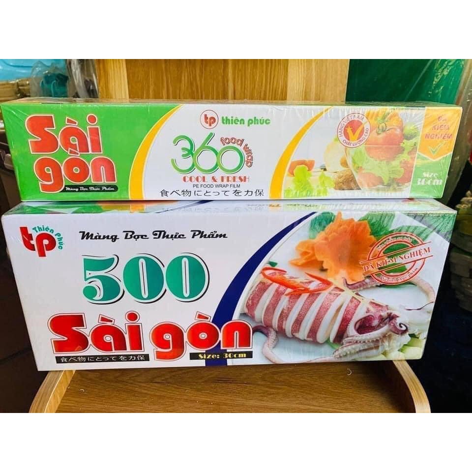 Màng bọc thực phẩm Sài Gòn 500. bảo quản thực phẩm tươi ngon. an toàn thực phẩm tránh nhiễm khuẩn. [Minh Shop&Store]