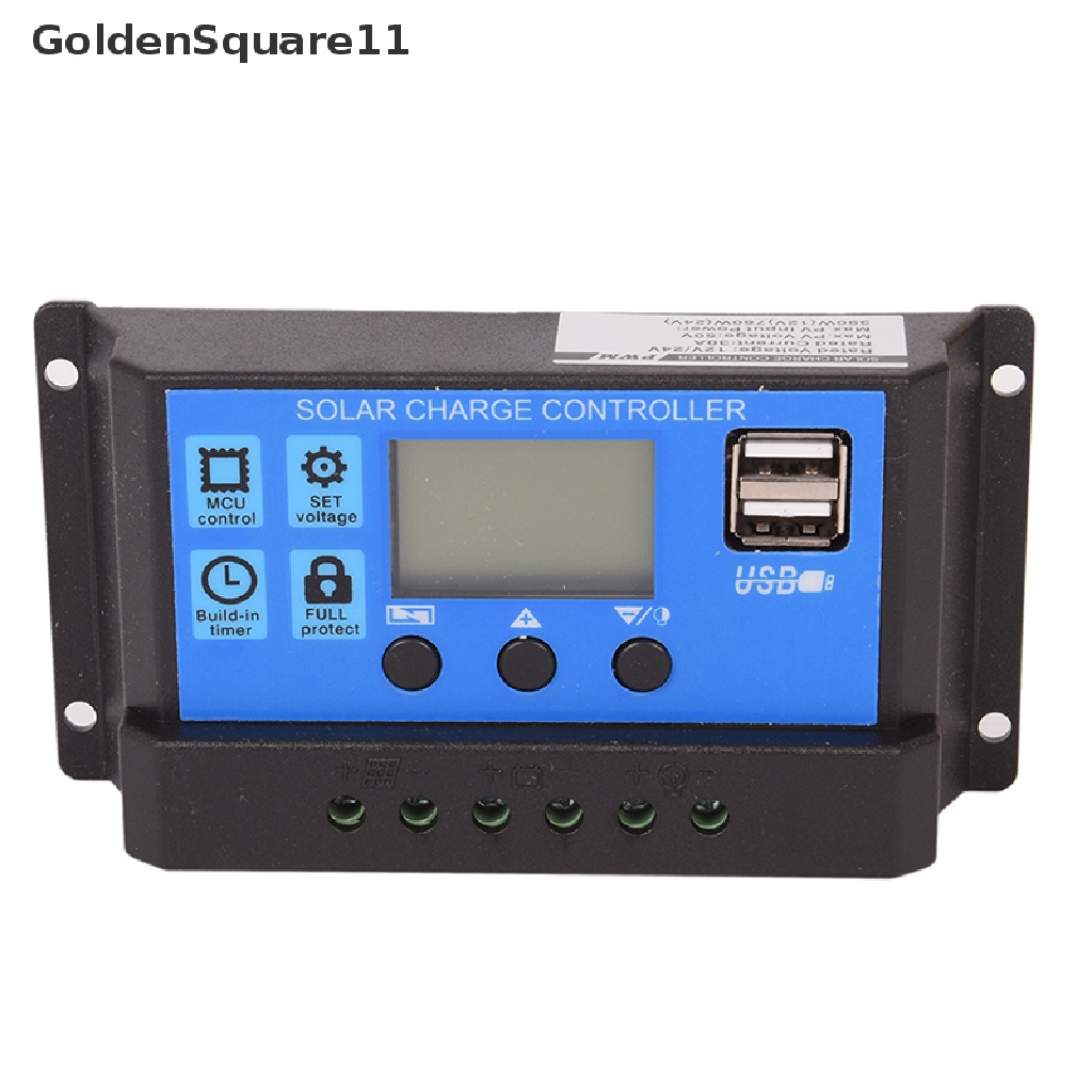 Thiết Bị Điều Khiển Sạc Pin Năng Lượng Mặt Trời 12V / 24V 30A PWM LCD