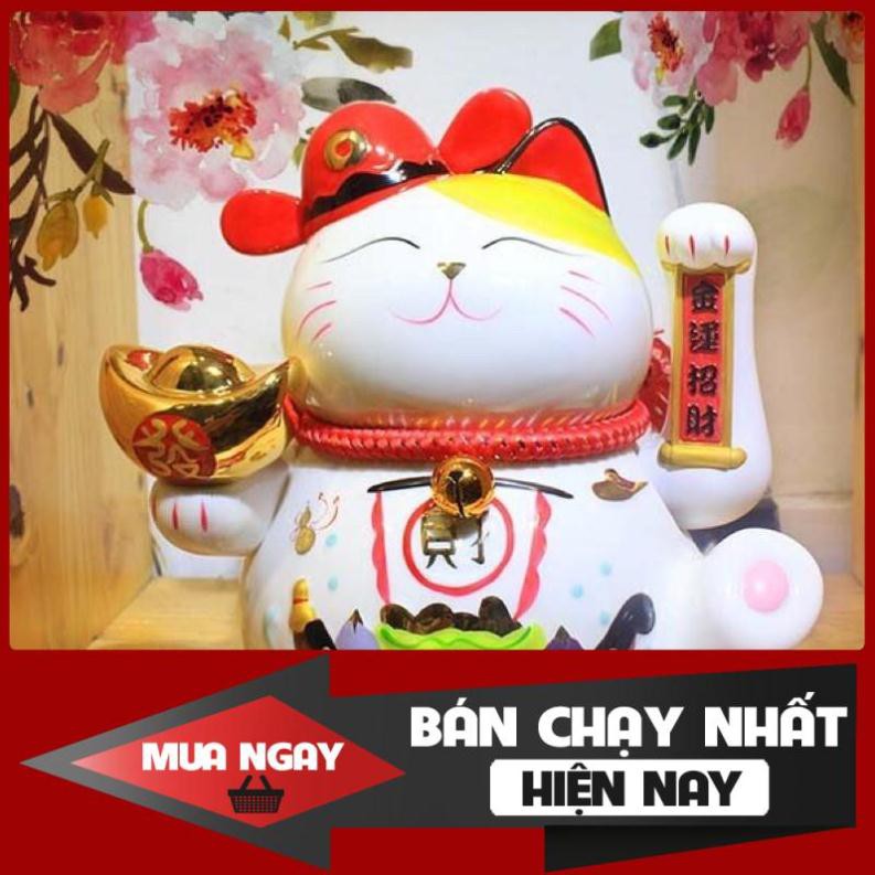 [SP BÁN CHẠY] Mèo thần tài Tiền Vô Như Nước kèm sạc cao 20cm