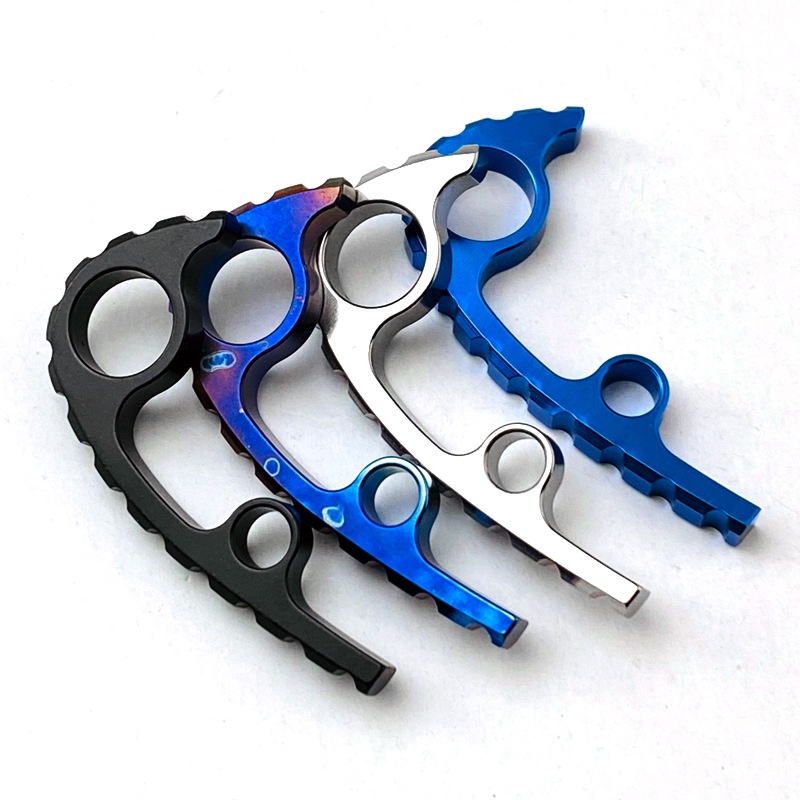 Titan Mặt Sau Miếng Đệm Hợp Kim Shank Spine Keel Nhiều Màu Cho Spyderco Para 3 Thay Thế Anodized Tit