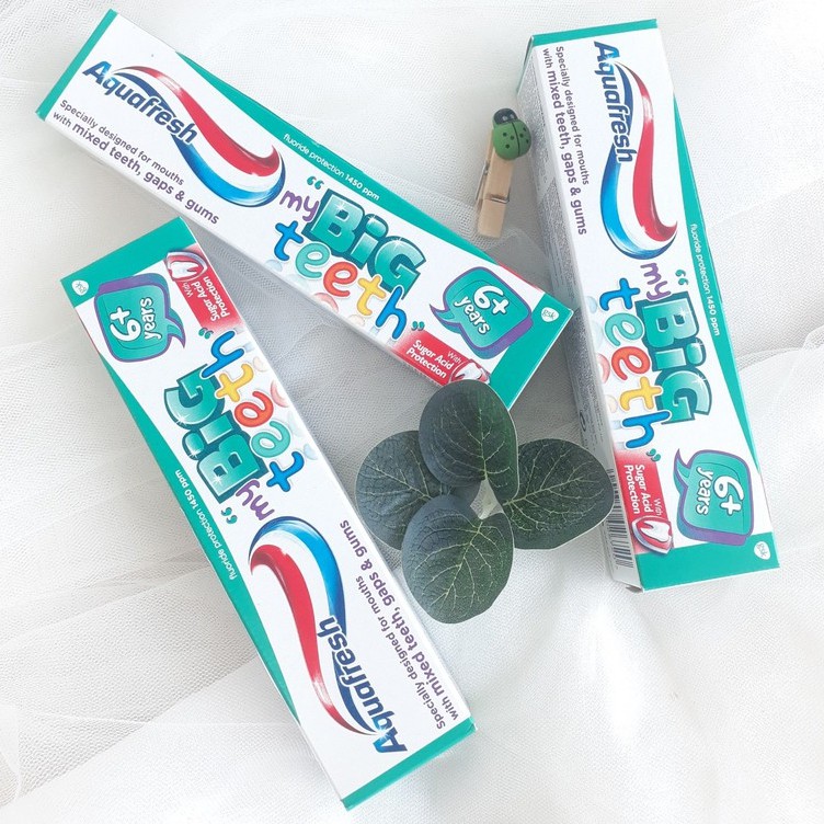 Kem đánh răng cho bé AQUAFRESH My Big Teeth 6+ Years Trên 6 Tuổi 50ml - Kem đánh răng trẻ em