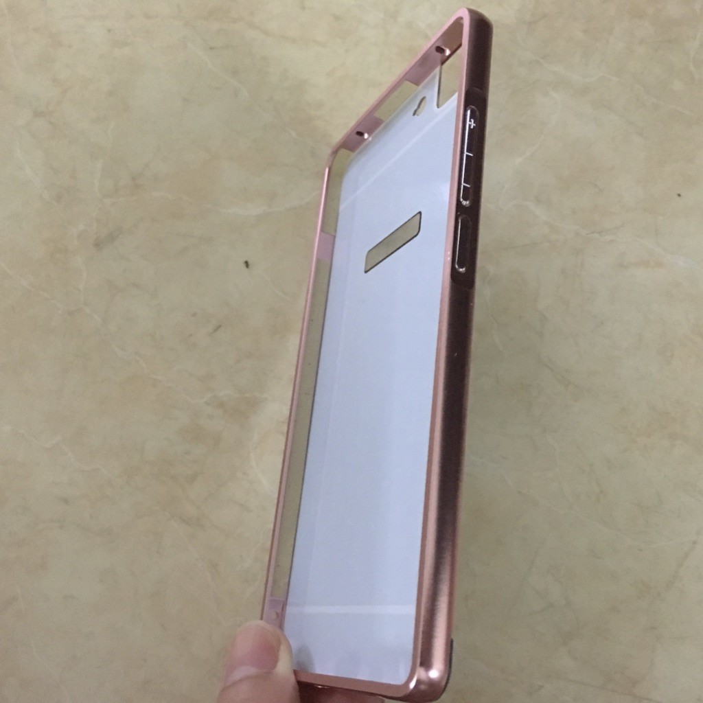 Oppo R5 - Ốp lưng điện thoại nắp tráng gương viền kim loại