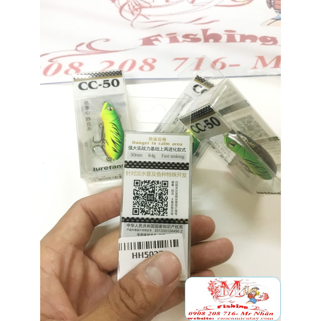 Mồi Lure CC50 Câu Cá Lóc - Tráp - Chẽm- Mú-Nhồng