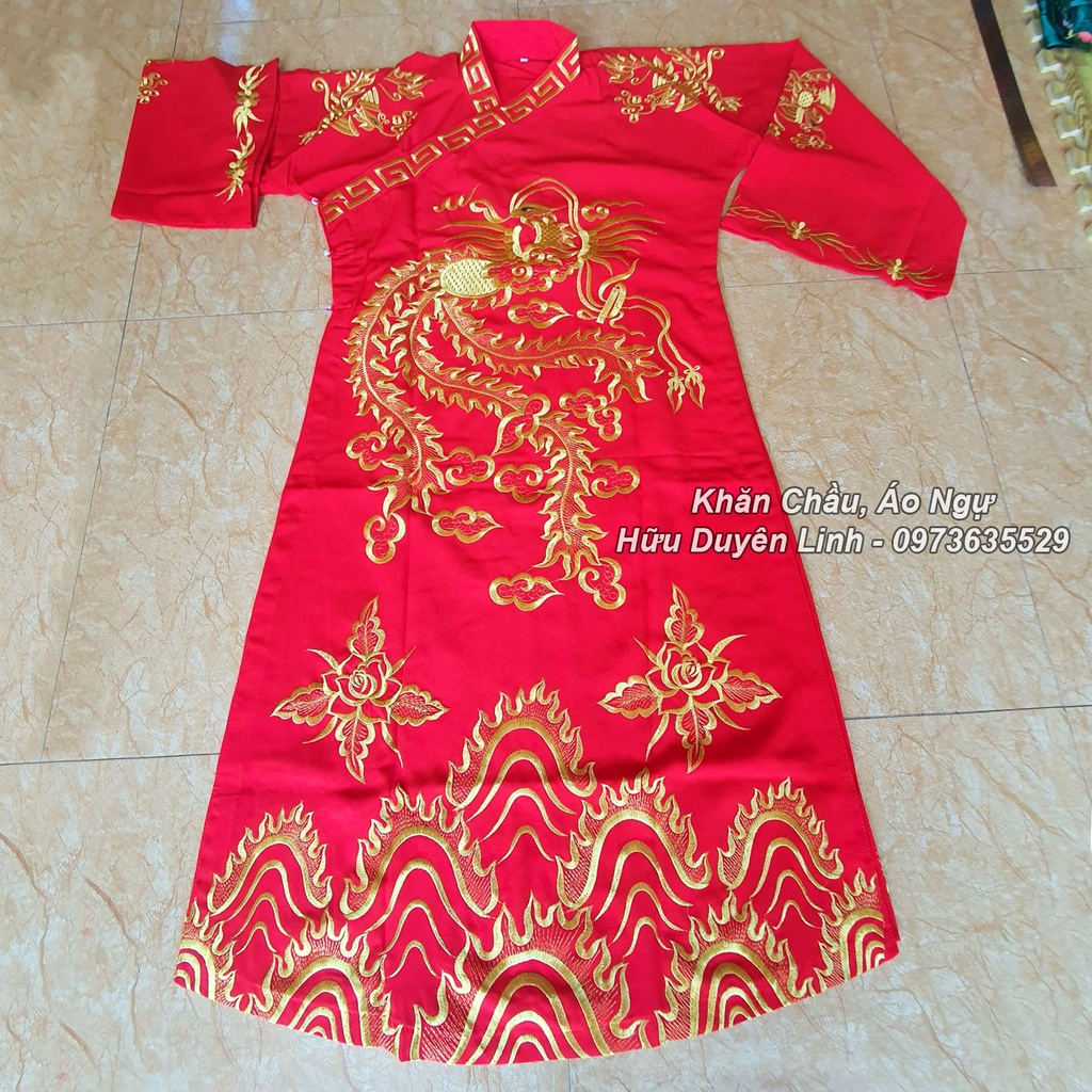 Áo bản mệnh hầu đồng thêu phượng cực đẹp cho tân đồng mở phủ hầu Thánh