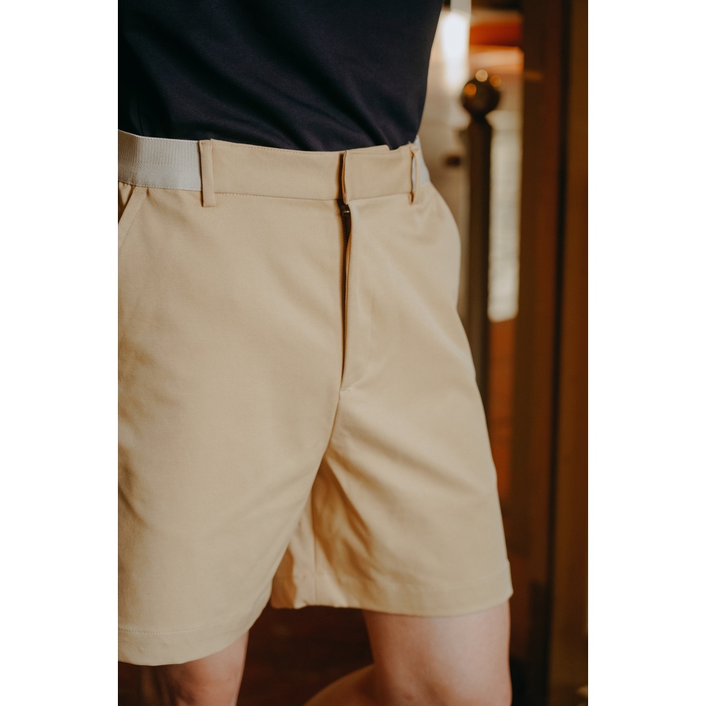 AMM Quần Short Kaki Nam Cạp Phối Chun