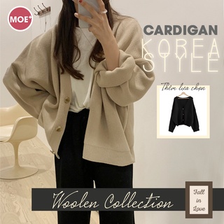 Hàng sẵn_áo khoác cardigan korea dáng rộng