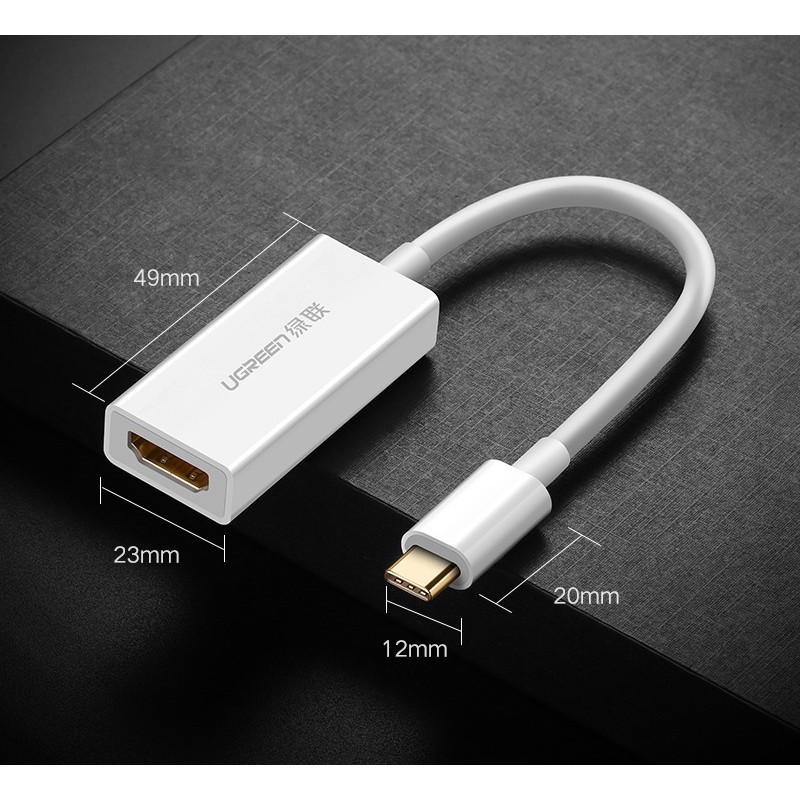 [Mã ELHACE giảm 4% đơn 300K] Cáp Chuyển USB Type C to HDMI Ugreen 40273 - Cáp USB-C To HDMI- Hàng Chính Hãng