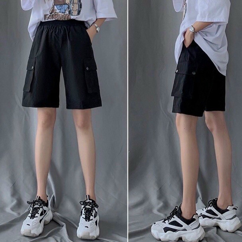 Quần short box pant - Quần short kaki có túi thoải mái unisex nam nữ