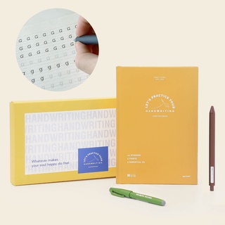 Combo Sổ luyện viết Handwriting Crabit và Bút - Luyện chữ viết tay với 5 font khách nhau