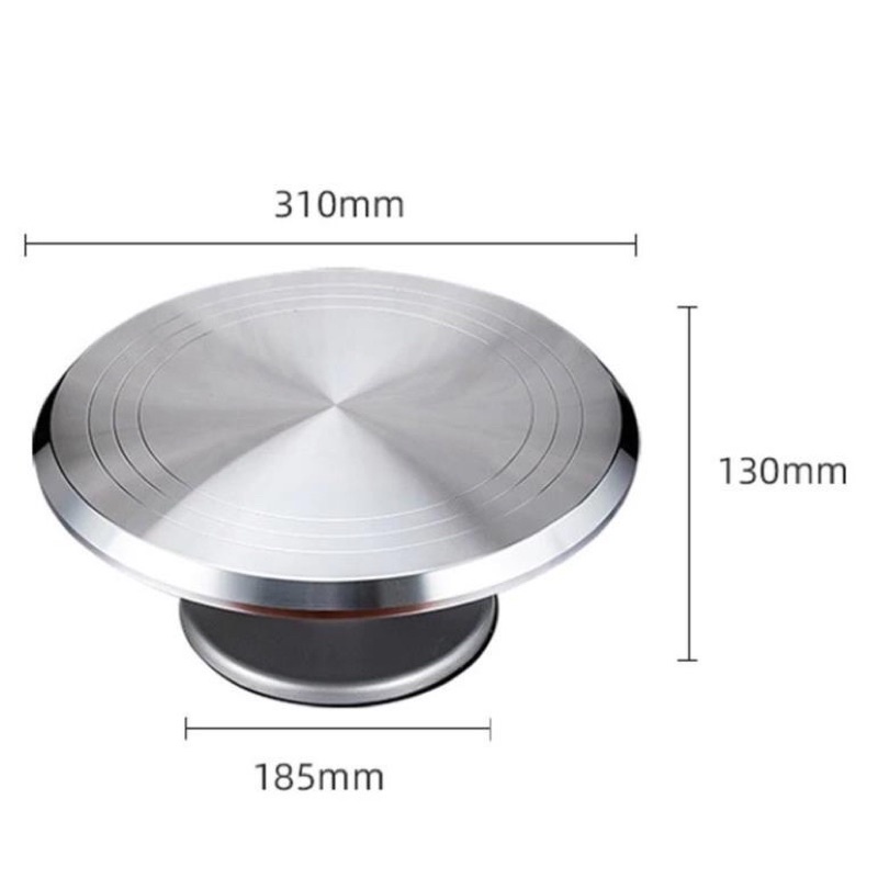 Bàn xoay inox- bàn xoay cây cảnh - trưng bày sản phẩm  -làm bánh kem 25cm/31cm/37cm