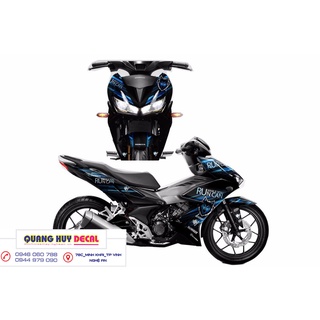 Tem trùm winner x đen xanh chó sói - Độ dán team trùm decal xe máy winner x đen xanh chó sói - Team trùm decal xe máy wi