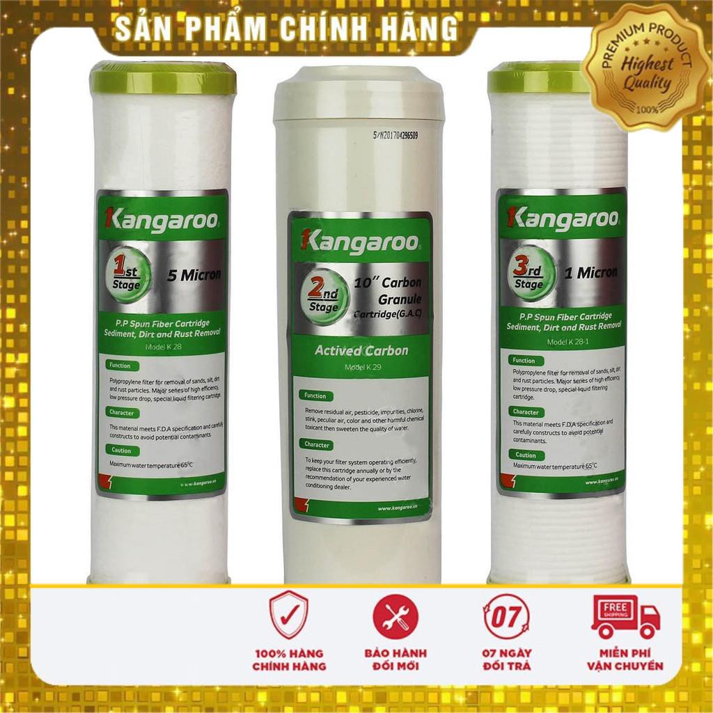 Bộ 3 lõi lọc nước Kangaroo chính hãng (Dùng được cho mọi máy RO)