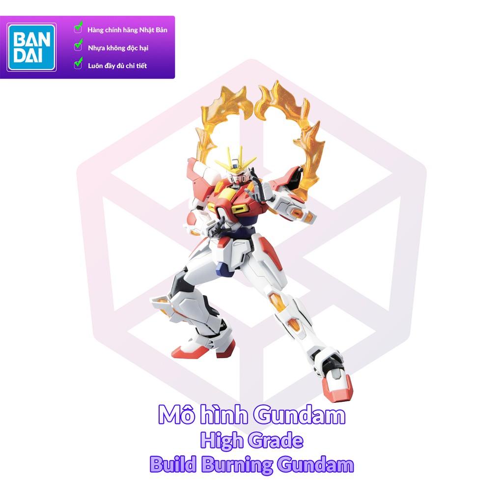 Mô Hình Gundam Bandai HG 018 Build Burning Gundam 1/144 Build Fighters Try