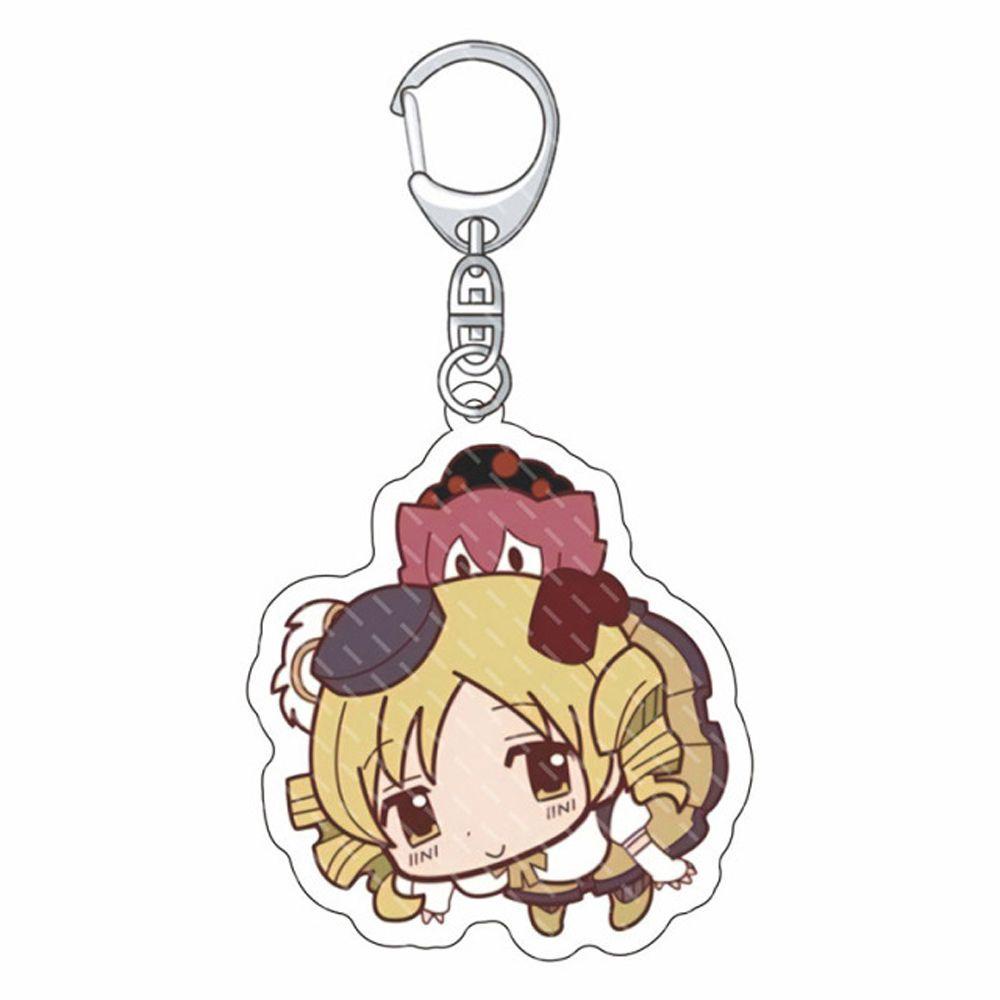 LANFY Móc Chìa Khóa Hình Nhân Vật Anime Hai Mặt Bằng Acrylic