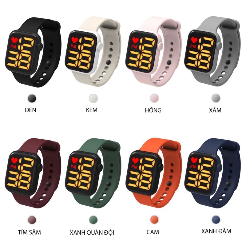 Đồng hồ nam nữ LED kiểu dáng Hàn Quốc cho tuổi teen DHL1 LOUSMORE