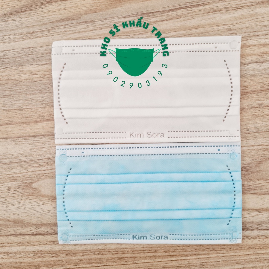 Khẩu trang y tế KIM SORA 4 lớp kháng khuẩn hộp 50 cái hàng xuất Nhật