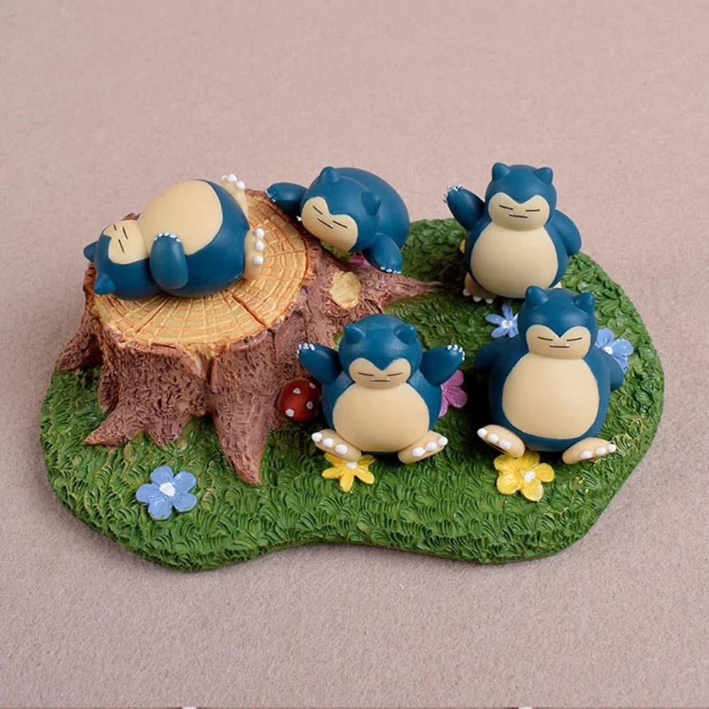 5 mô hình đồ chơi nhân vật snorlax trong phim hoạt hình pokemon