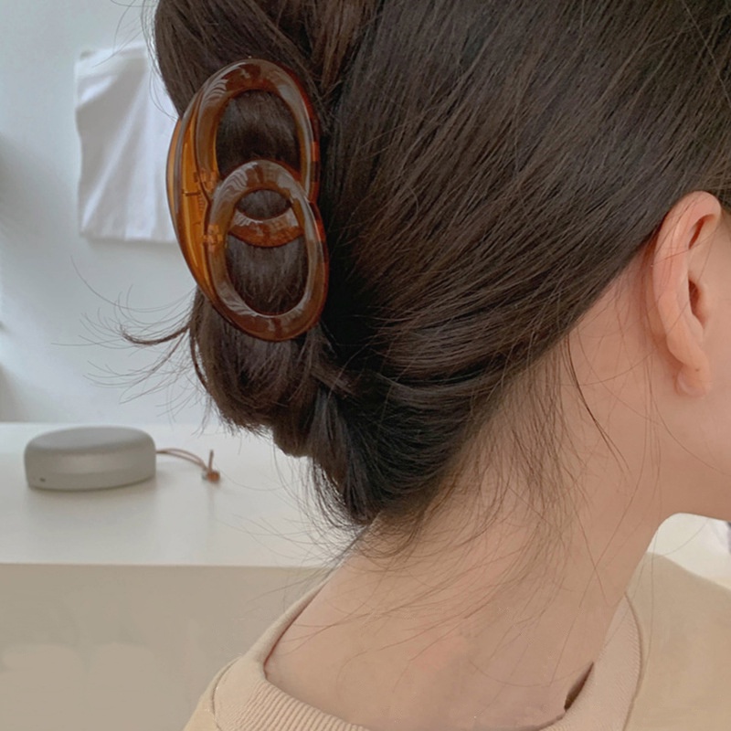 Kẹp tóc càng cua bản to sang chảnh phong cách Hàn Quốc dành cho nữ