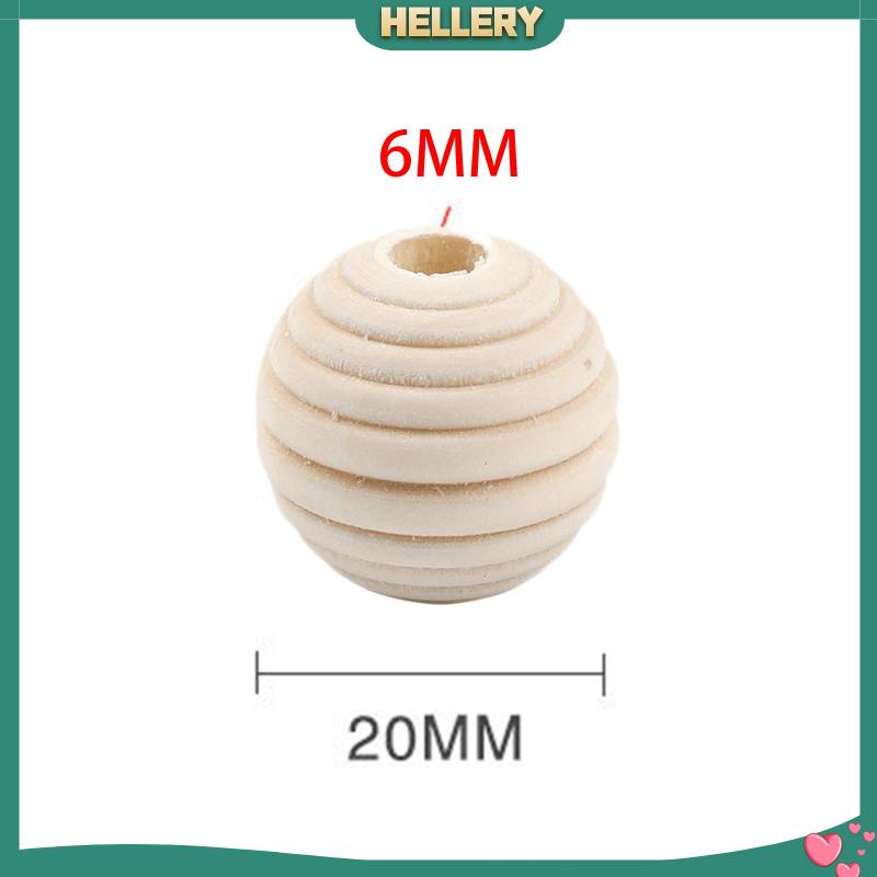 Bộ 100 Hạt Gỗ Hình Tổ Ong Dùng Làm Trang Sức