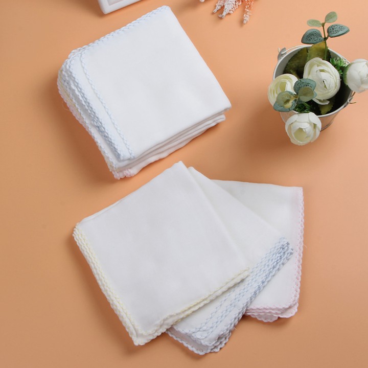 Set 10 khăn sữa xuất Nhật cho bé, vải cotton mềm mịn