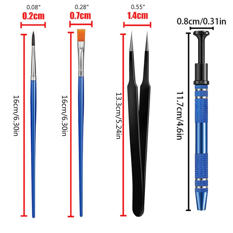 Bộ Dụng Cụ Tháo Vỏ Bọc Công Tắc / Cọ / Nhíp DIY