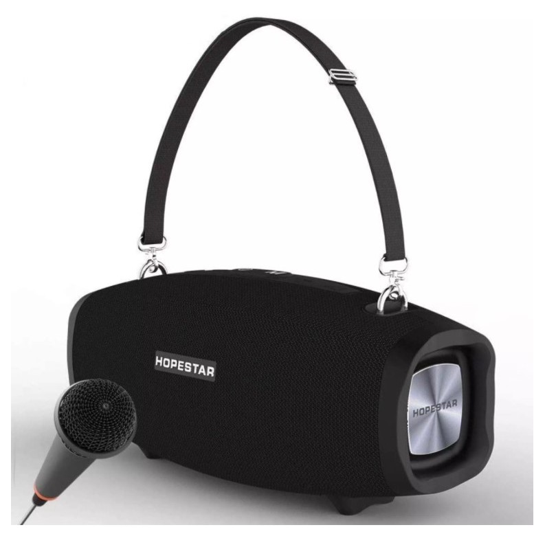 Loa bluetooth Karaoke cao cấp Hopestar H1 40W, Bass cực khủng, Pin 6000mAH + Kèm 1 micro không dây