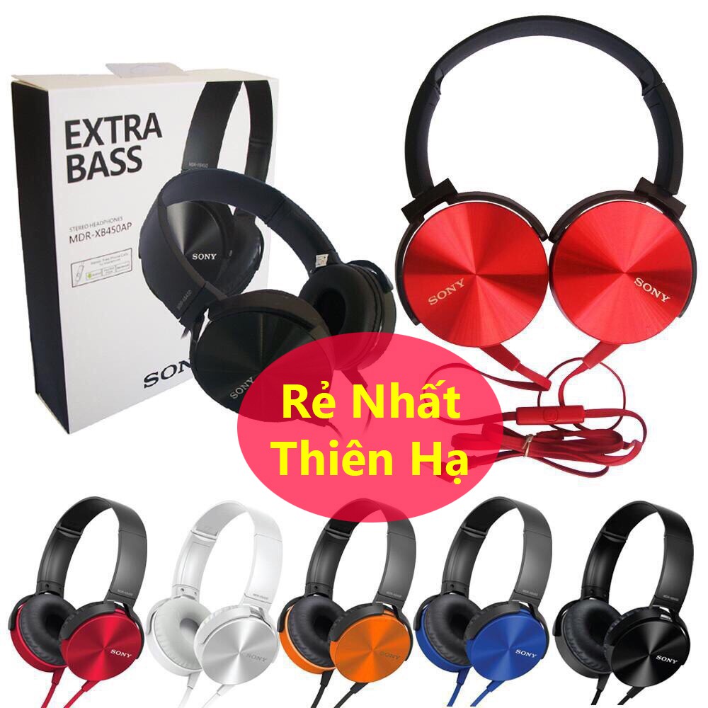 Tai Nghe Sony Extra Bass MDR- XB450AP Bass Sâu Và Chắc