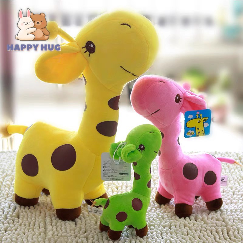 Thú bông hươu cao cổ size 25/40 cm, đồ chơi gấu nhồi bông cho đáng yêu cho bé - Happy Hug