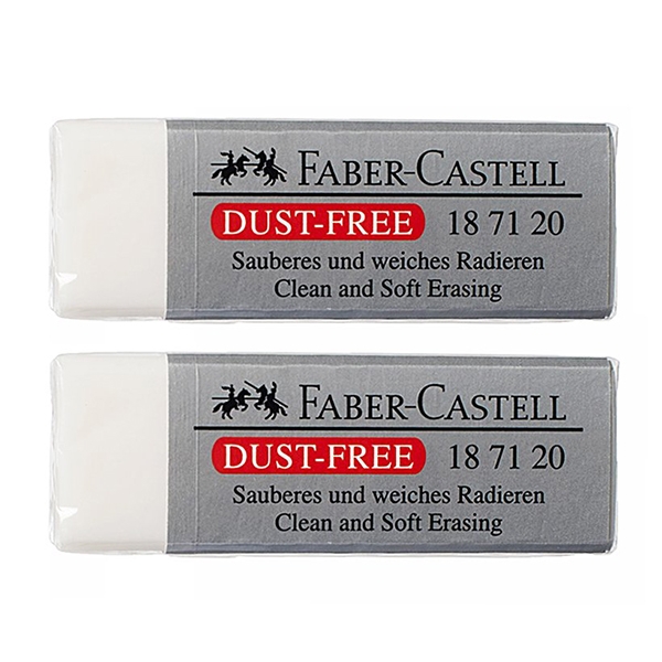 Gôm Faber-Castell-708520G - Dust Free - 187120 We (2 Viên) - Faber-Castell