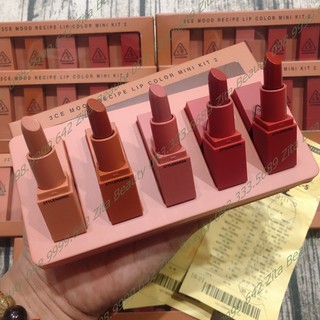 [Bill Duty Hàn] Set Son Lì 3ce Mood Recipe Lip Color Mini Kit 2