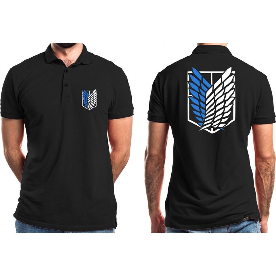 🔥FLASH SALE🔥 Áo Attack on titan | áo phông cổ bẻ Attack on titan đẹp giá rẻ