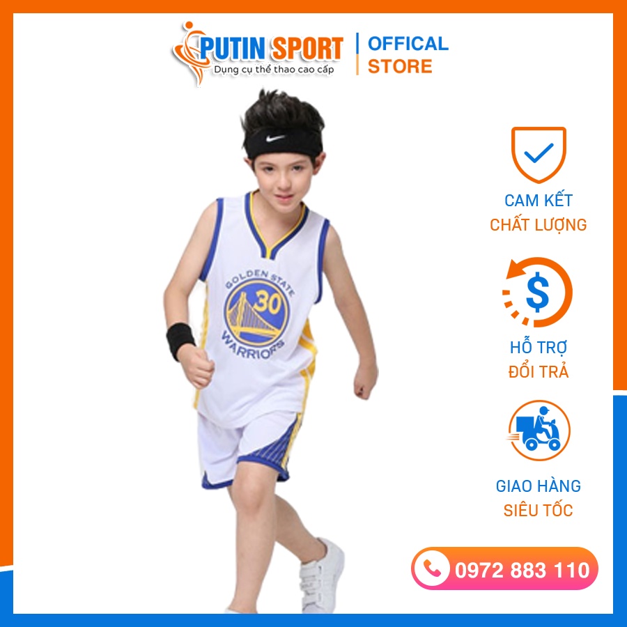 Quần áo bóng rổ trẻ em, đồ thể thao cho bé JP WARRIORS 2022 chất vải mềm mịn thoáng mát - Putin Shop