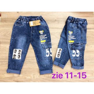 Quần bò jeans xanh nam tính cho bé trai