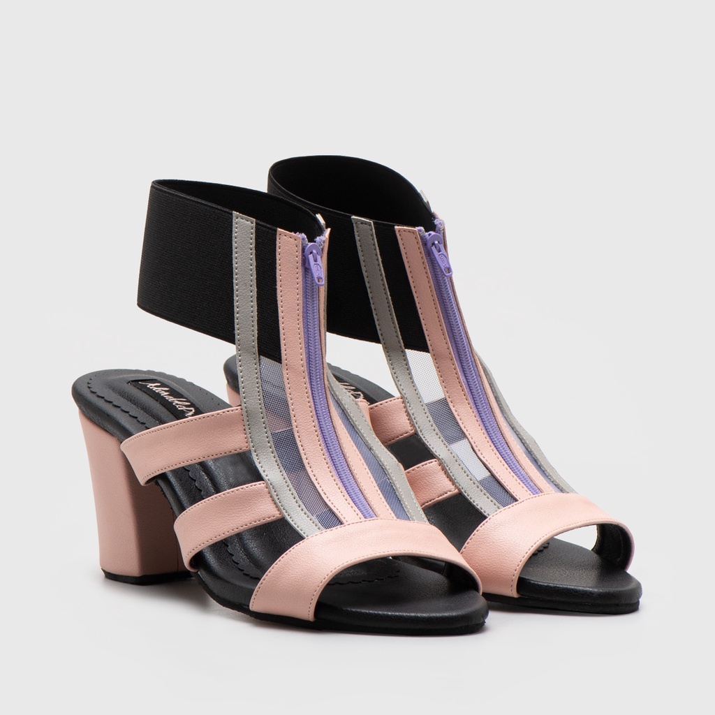 Giày Cao Gót Colorblock Vieolet