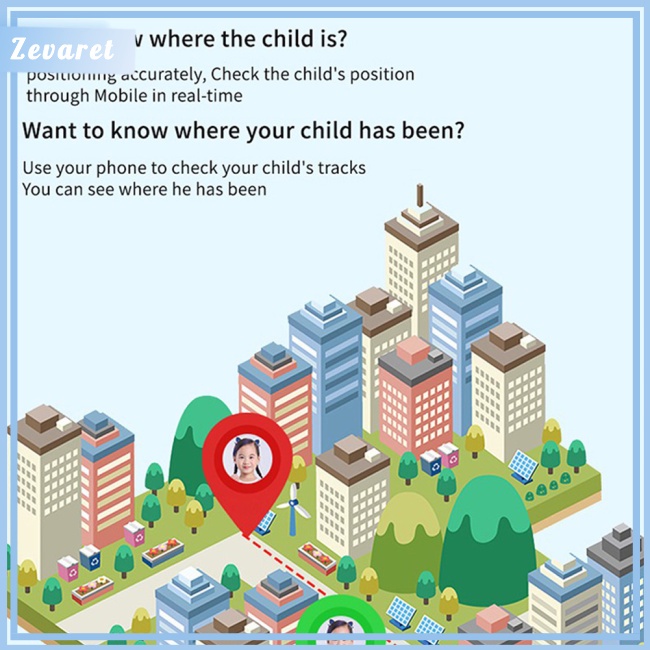 Đồng Hồ Thông Minh Zevaret S1 Chống Nước Màn Hình Cảm Ứng Có Đèn Cảm Ứng Cho Bé