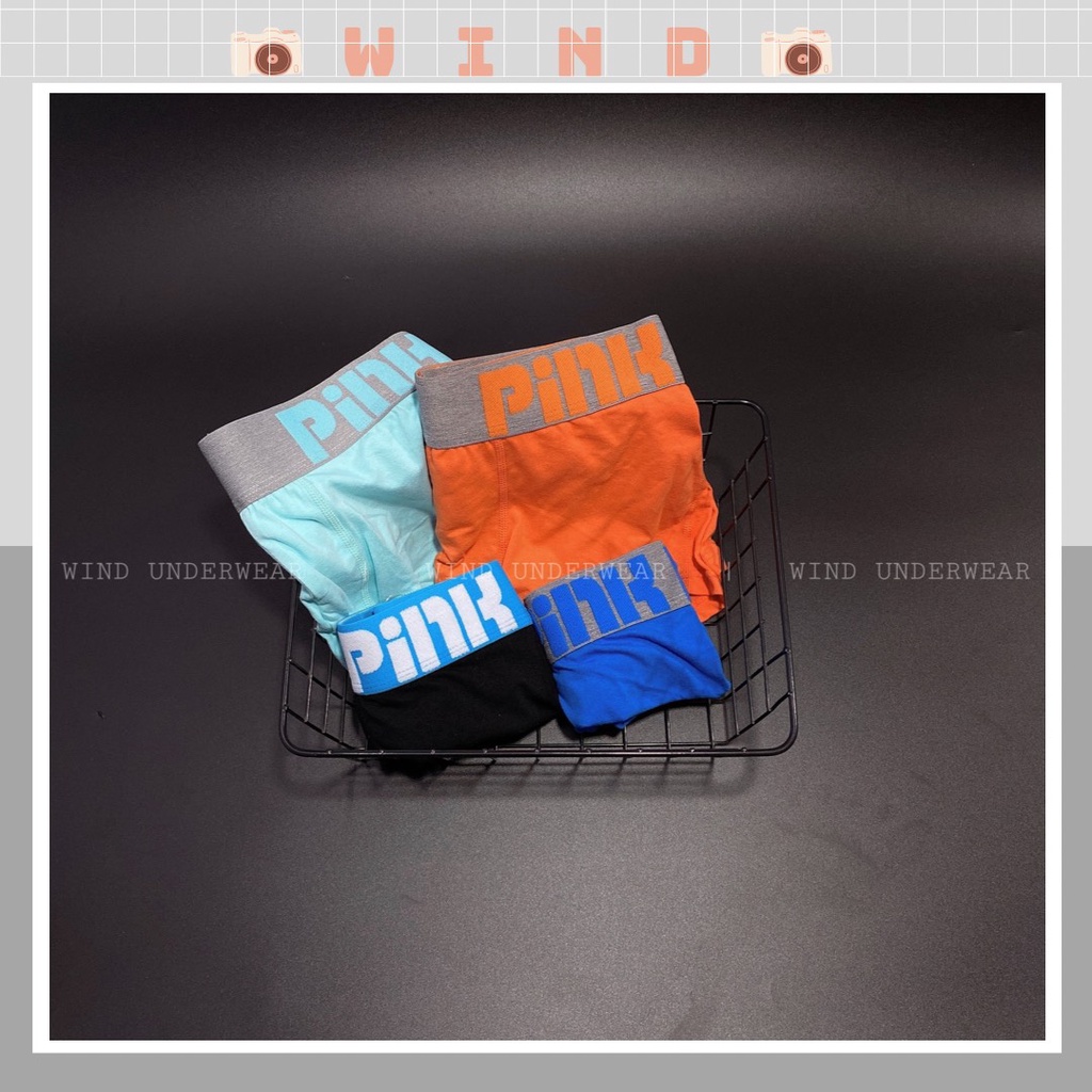 Quần lót nam boxer đùi, quần sịp nam cotton đẹp thích hợp cho việc vận động mạnh và chơi thể thao TIEM PINK HERO009