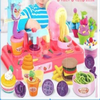Bộ đồ chơi Đất nặn cao cấp làm bún, làmmỳ , làm kem cho bé