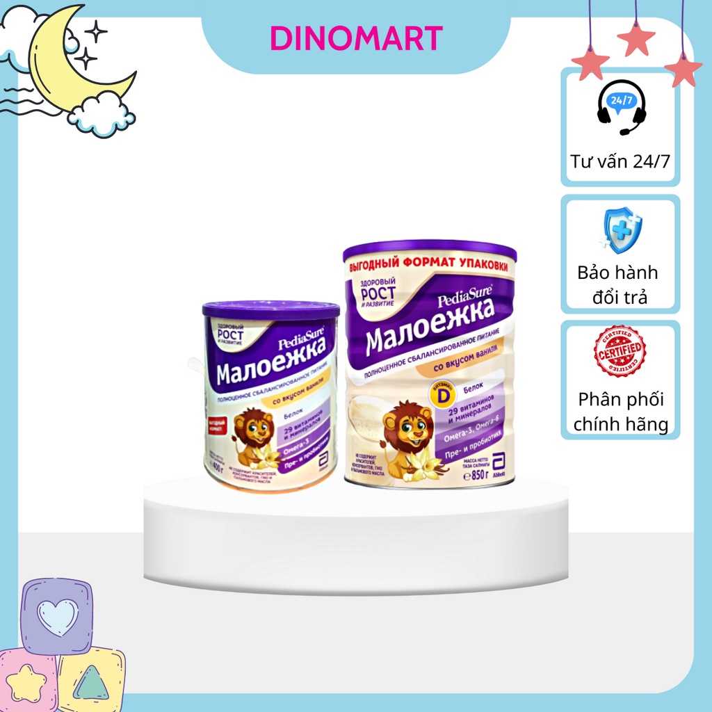 Sữa bột công thức Pediasure Nga, vị Vanilla, 1-10y