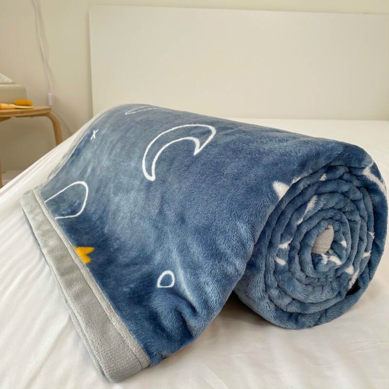 Chăn Tuyết Sữa Nỉ nhung Hàn Quốc siêu mềm mịn kích thuớ 2m2*2m3