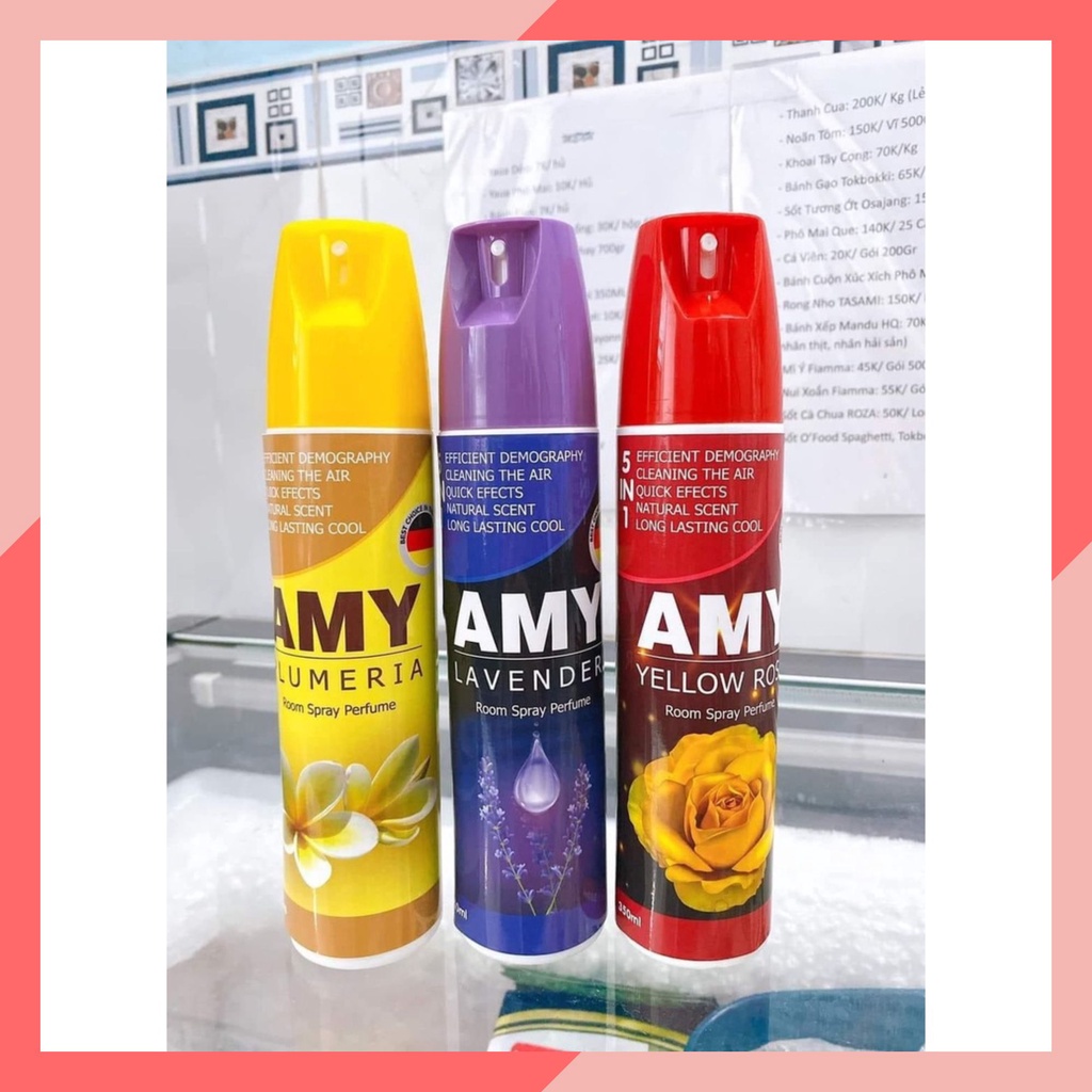 📣Xịt thơm phòng Amy 350ml