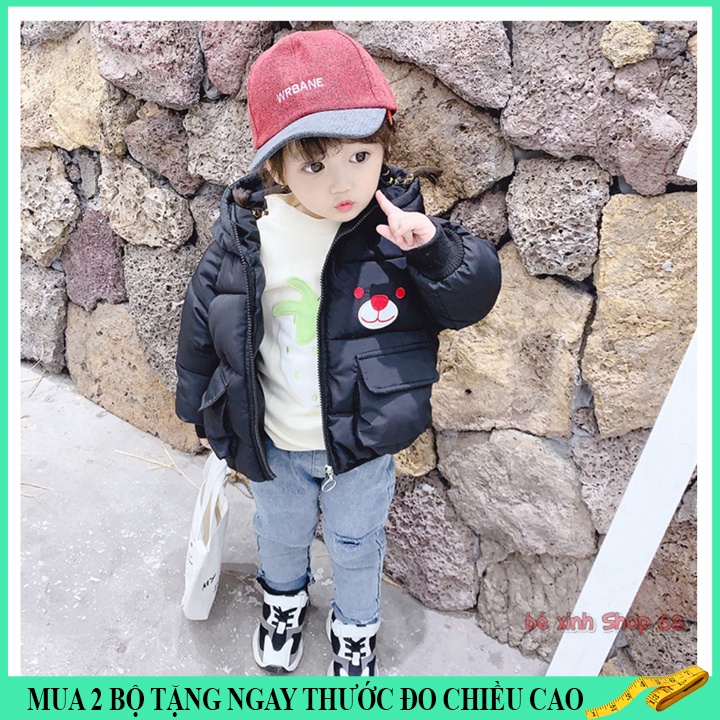 Áo khoác bé gái 8-20kg, Áo phao trẻ em cho bé gái 1-6 tuổi mẫu túi hộp, hàng đẹp.PHAOTUI88